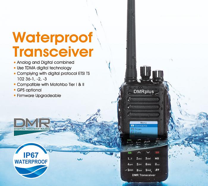 409shop HARICO P73 400-480MHz DMR-PLUS IP 67 waterproof DMR radio as MD-390